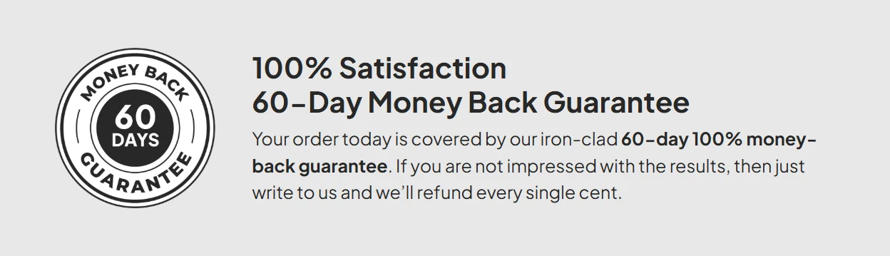 money back guarantee